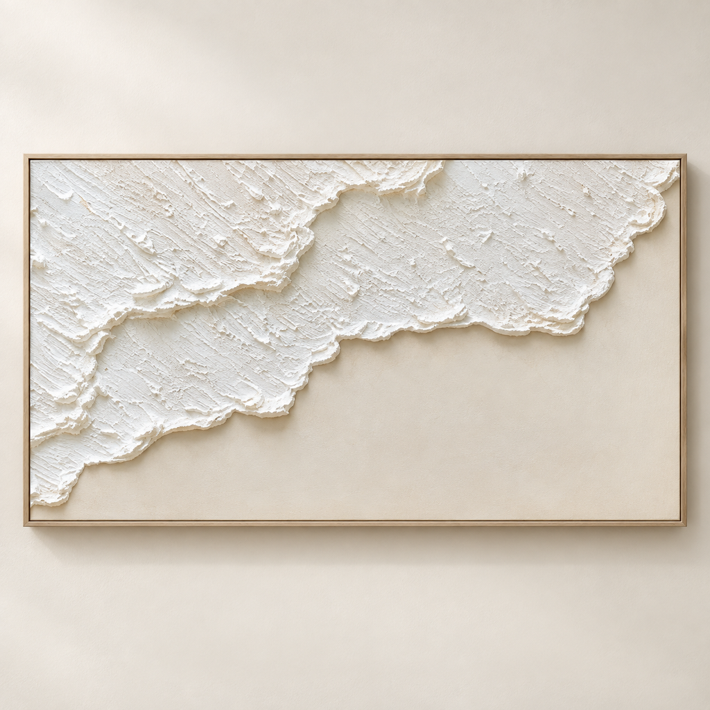 MARÉA textured coastal abstract wall art — featured view
