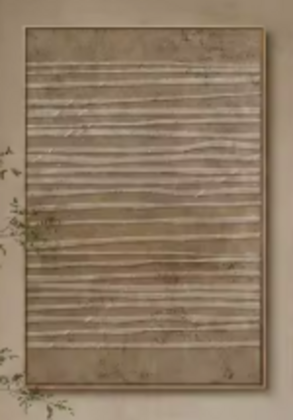 VELIN taupe linear textured wall art - original artwork